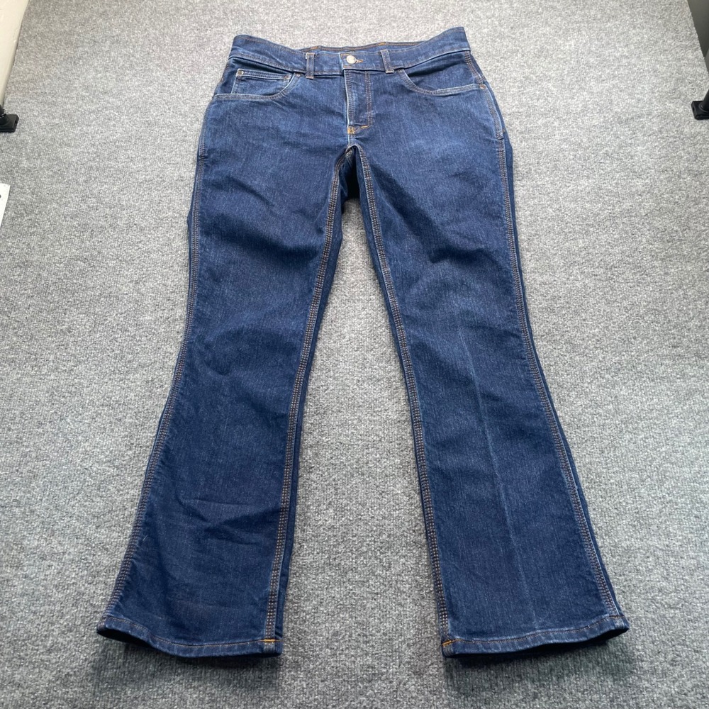 Origin Bootcut Jeans Mens W32 L30 Blue Dark Wash American Made